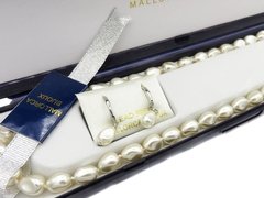 Perla de Mallorca Barroca Blanca 2 Piezas