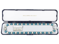 Perla de Mallorca Blanco/Turquesa 2 piezas - comprar online