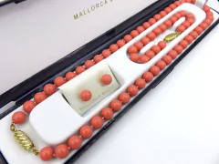 Perla de Mallorca Clásica Coral 3 piezas