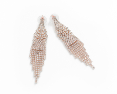 Aros Strass Rose Tiras en Degradé