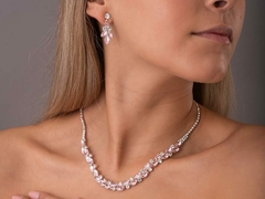 Conjunto Strass Rosa Oval - comprar online