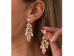 Aros Racimo Strass Ambar - comprar online