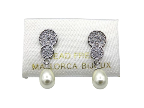 Aros Circulos y Perla Gota - comprar online