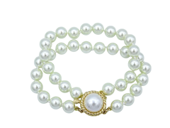 Pulsera Doble Perla n°8