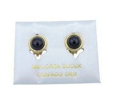 Aros Perla Negra Clip n°10