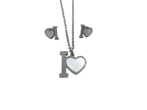 Conjunto I Love Nácar - comprar online