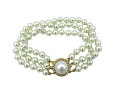 Pulsera Triple Perla n°6 - comprar online