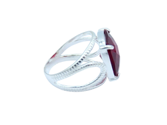 Anillo Circón Rojo - Mallorca Joyas - Joyería en Córdoba 