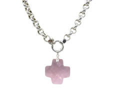 Conjunto Cruz Cristal Rosa en internet
