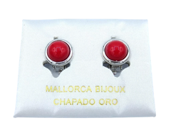 Aros Perla Roja Clip n°10 - comprar online