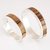 Set alianzas de casamiento - plata 925 y madera de zebrano - 5mm en internet