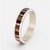 Anillo 5mm en plata 925 y maderas - marquetería-116