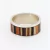 Anillo 8 mm de plata 925 y maderas - marquetería-121 - comprar online