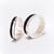 Set alianzas boda 8 y 6 mm en plata 925 y madera de ébano - marino - tienda online