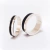 Set alianzas boda 8 y 6 mm en plata 925 y madera de ébano - marino - tienda online