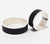 Set alianzas de boda 8 mm en plata 925 y madera de ébano - tienda online