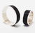 Set alianzas de boda 8 mm en plata 925 y madera de ébano - comprar online