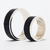 Set alianzas de boda 8 mm en plata 925 y madera de ébano - tienda online