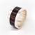 Anillo de plata y madera de jacarandá 12mm - roca