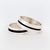 Set alianza de boda plata 925 y madera de ébano 6mm y 8mm - comprar online