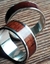 Imagen de Set alianzas de boda 8 mm en plata 925 y madera de CAOBA - SETNOCHE