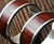 Set alianzas de boda 8 mm en plata 925 y madera de CAOBA - SETNOCHE - comprar online