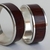 Set alianzas de boda 8 mm en plata 925 y madera de CAOBA - SETNOCHE - tienda online