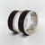 Set alianzas de boda 8 mm en plata 925 y madera de CAOBA - SETNOCHE