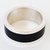 Anillo de plata y ébano - 10mm - ciclón - GALIZZI y SCHNEIDER Alianzas