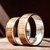 Set alianzas de boda 8 mm en plata 925 y madera de zebrano setclima - tienda online