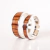 Set alianzas 8 y 5 mm - plata 925 y madera de zebrano