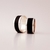 Imagen de Set alianzas 10 mm flejes 2mm en plata 925 y madera de ébano SETGEO