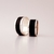 Set alianzas 12 mm de ancho - flejes 2mm en plata 925 y madera de ébano SETMAGMA