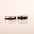 Set alianzas boda 6 y 8 mm flejes 2mm en plata y madera de ébano - SETAVE en internet