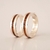 Set alianzas boda 6 mm en plata 925 y madera de zebrano - Setenergía