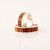 Set alianzas de boda 6mm F1 plata 925 y madera de zebrano SETAIRE - comprar online
