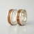 Set alianzas de casamiento - plata 925 y madera de zebrano - 8mm - boda - setpalmar en internet
