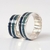 Set alianzas de plata 925 con maderas de ébano y turquesa 8mm - Amanecer - GALIZZI y SCHNEIDER Alianzas