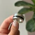 Anillo de plata y ébano (12mm) - tierra - GALIZZI y SCHNEIDER Alianzas