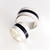 Set alianzas de boda 12 mm en plata 925 madera ébano - SETPINAR - comprar online