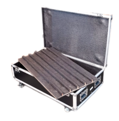 Flight Case Para 12 Ribaltas De Led. 2 Andares De 6