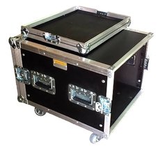Case rack 4 fechos e 4 alças com rodas- configure suas medidas