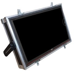 Flight case para Monitor palco 24 Pol. TP inclinacao ajustavel