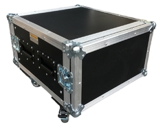 Road Case Rack 6u Profundidade Util 50cm Com Rodas - comprar online