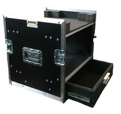 Road Case Rack P/ 01v + 6u + Gaveta
