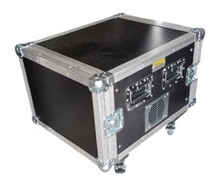 Road Case Rack 8u Com Respiradores E Rodas - comprar online