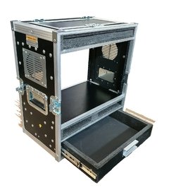 Case rack 6u + 2 bases sem fio + gaveta com compartimento superior - comprar online