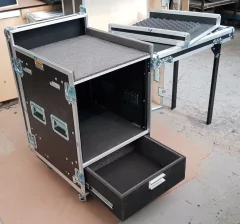Case Rack 10u + Gaveta E Compart. Mesa De Som C Bancada Lat. - comprar online