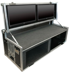 Rack para 2 monitores + CPU + 5u