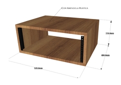 Rack 4u para estúdio padrao madeirado